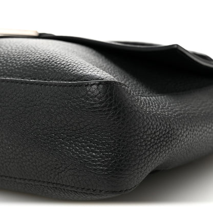 Fendi Cuoio Romano Selleria Large Convertible Baguette  Black 11 of 12