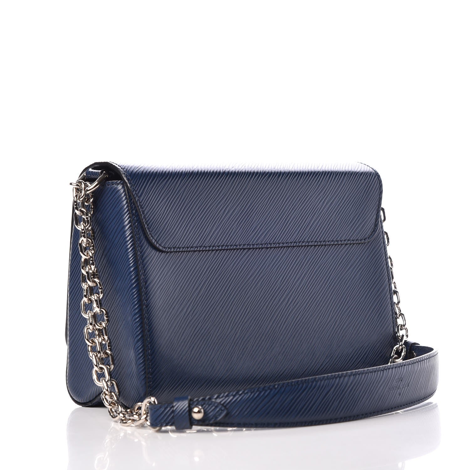 Louis Vuitton Epi Twist Shoulder Bag MM Indigo 2 of 8