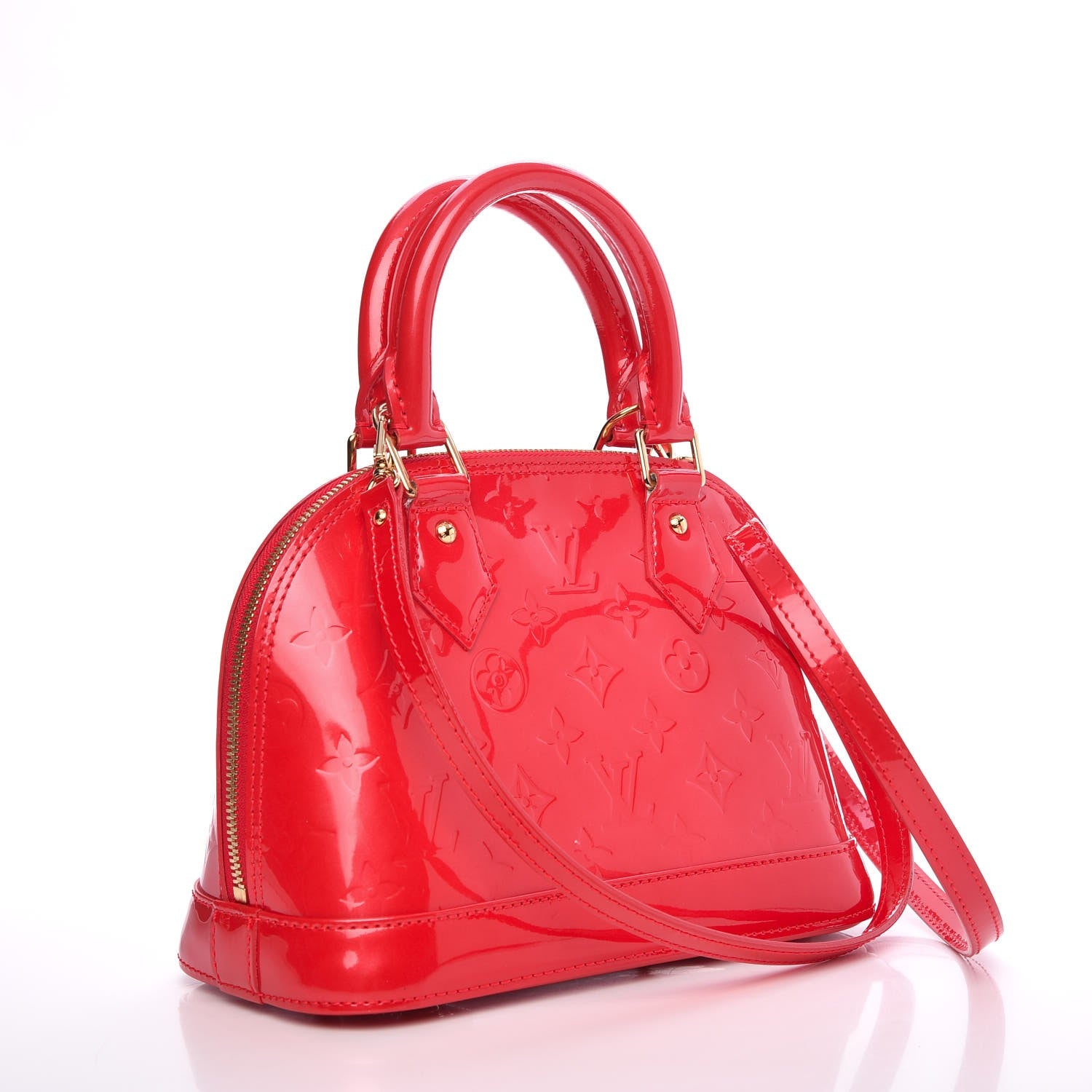 Louis Vuitton Vernis Alma BB Rouge Grenadine 4 of 8