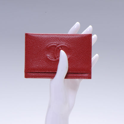 Chanel Caviar Card Holder Red 2 of 7