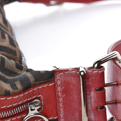 Fendi Zucca Shoulder Bag Red 10 of 15