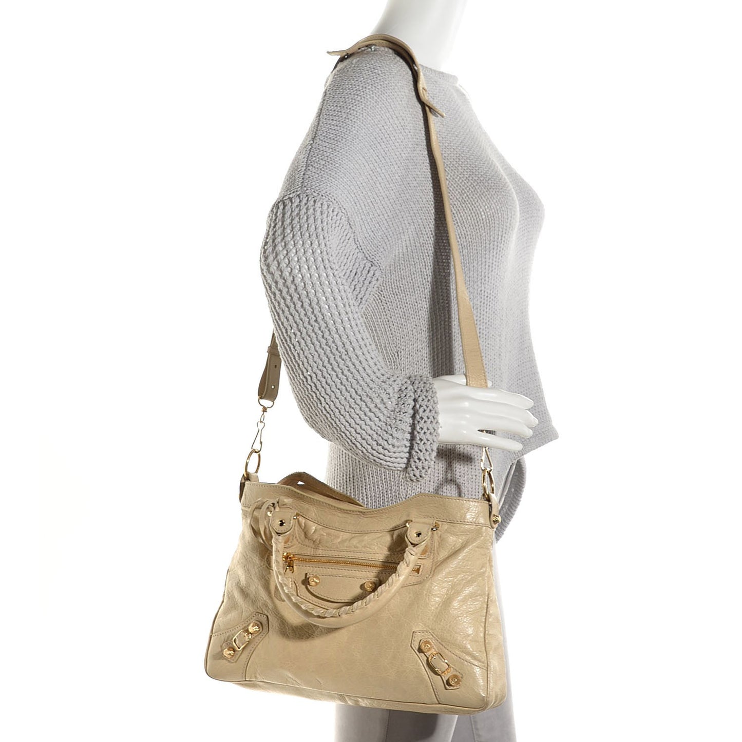 Agneau Giant 12 Gold Hardware Town Dune