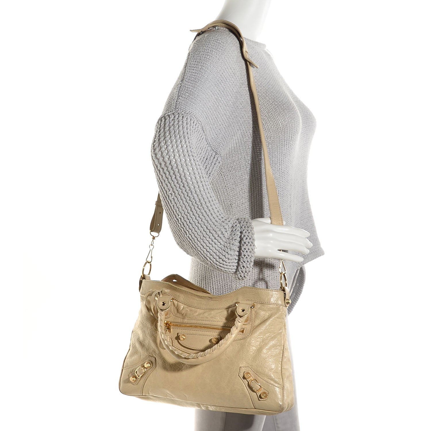 Balenciaga Agneau Giant 12 Gold Hardware Town Dune 2 of 12