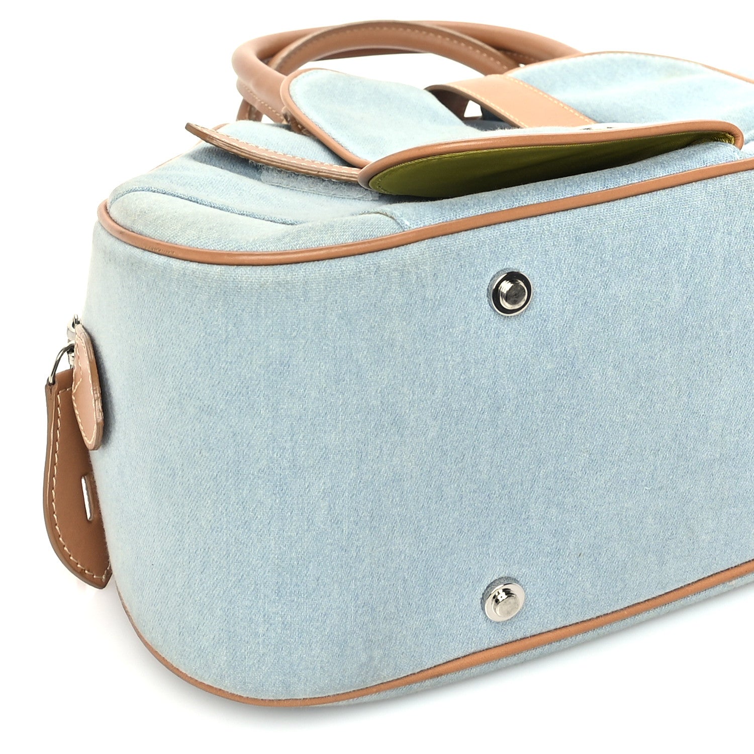 Christian Dior Denim Saddle Bowler Blue 7 of 8