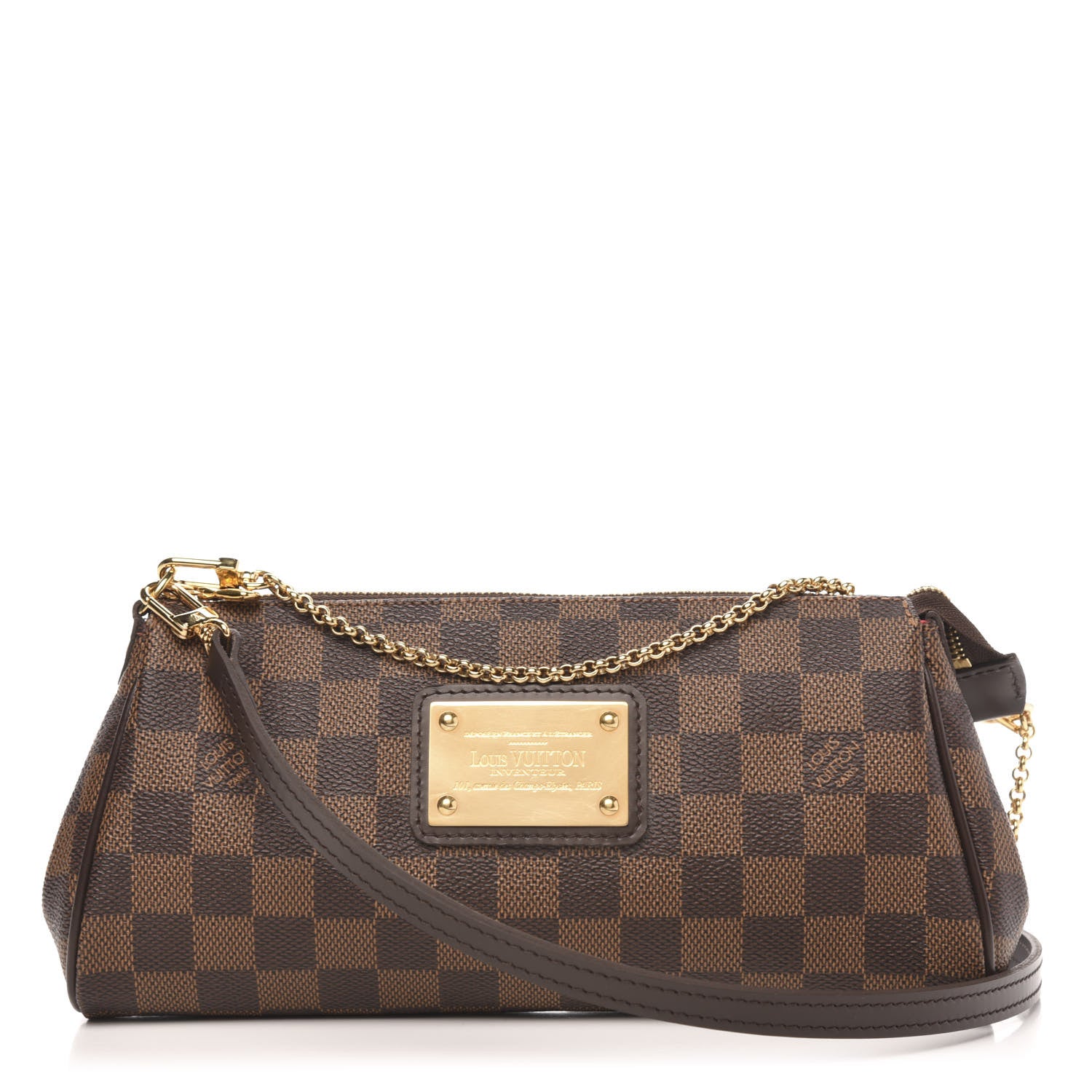 Louis Vuitton Damier Ebene Eva Clutch 1 of 9