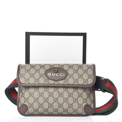 Gucci GG Supreme Monogram Neo Vintage Web Belt Bag Brown 10 of 10