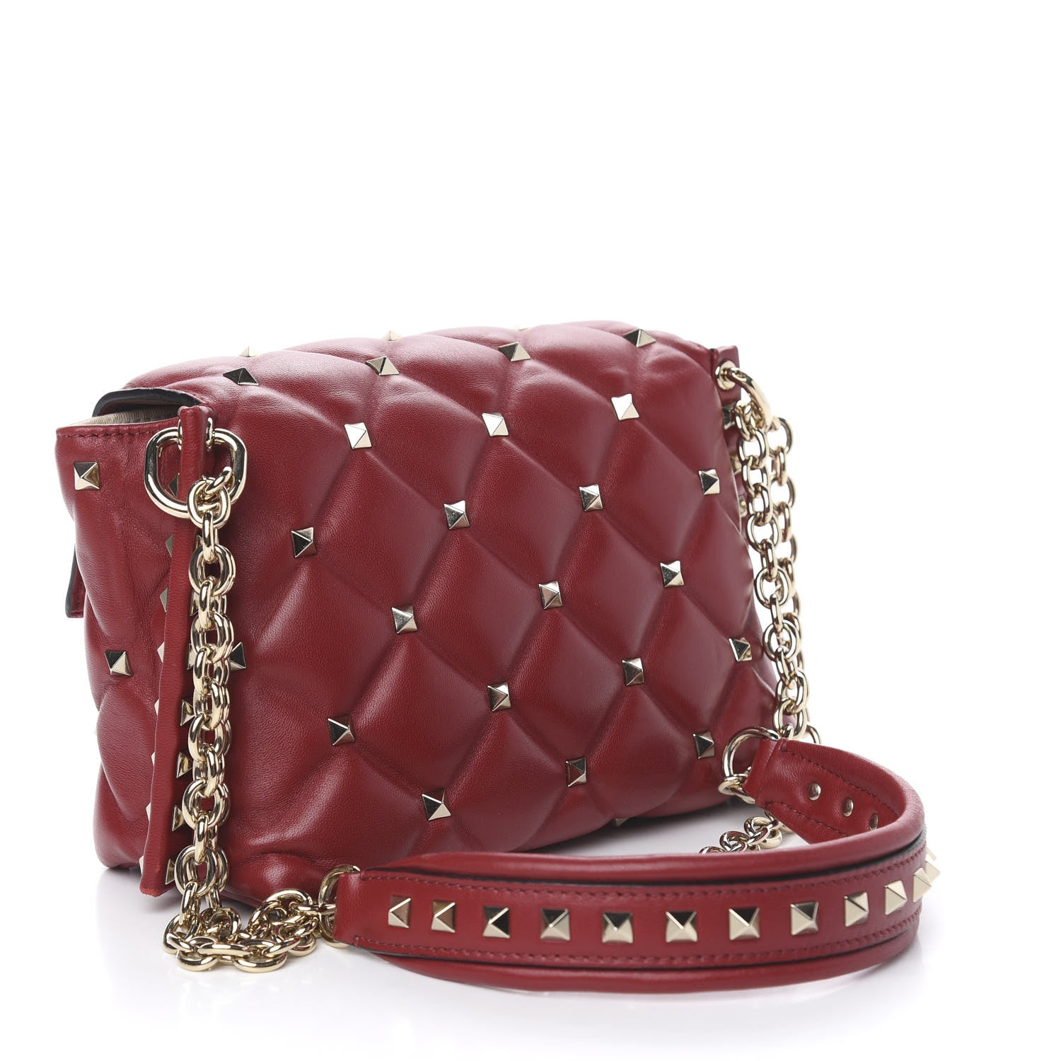 Valentino Garavani Nappa Candystud Crossbody Red 3 of 9