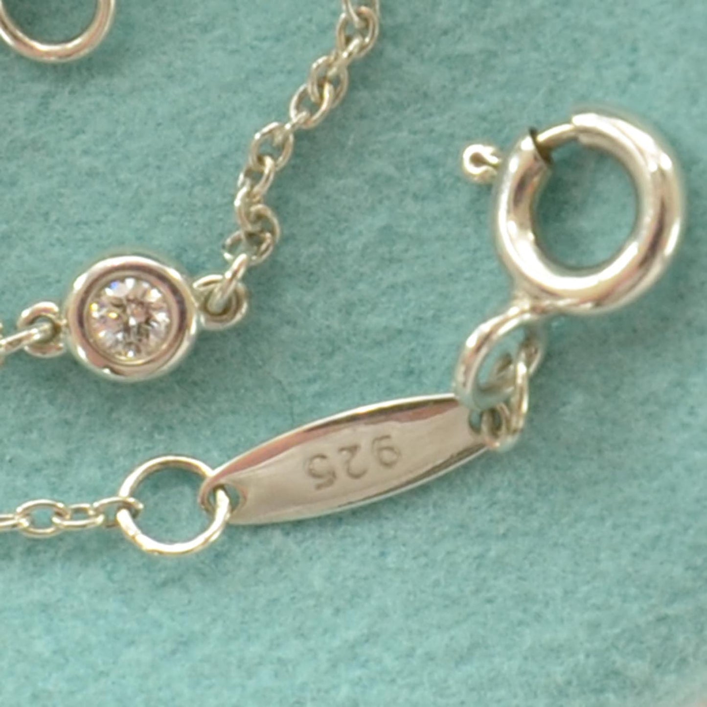 Sterling Silver Diamond .09ct Elsa Peretti Diamonds By The Yard Bracelet