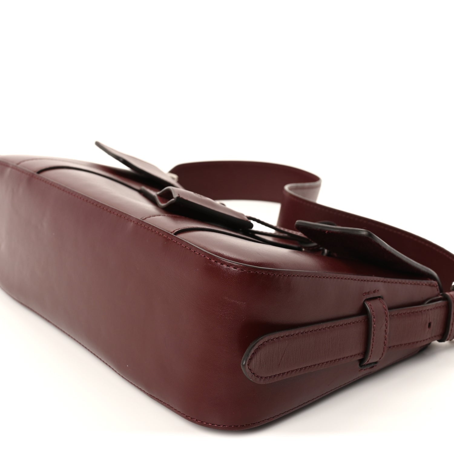 Mulberry Shiny Smooth Calfskin East West Bayswater  Black Cherry 8 of 8
