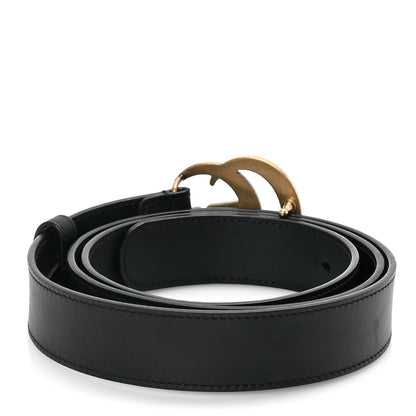 Gucci Calfskin Double G 30mm Belt 105 42 Black Black 2 of 5