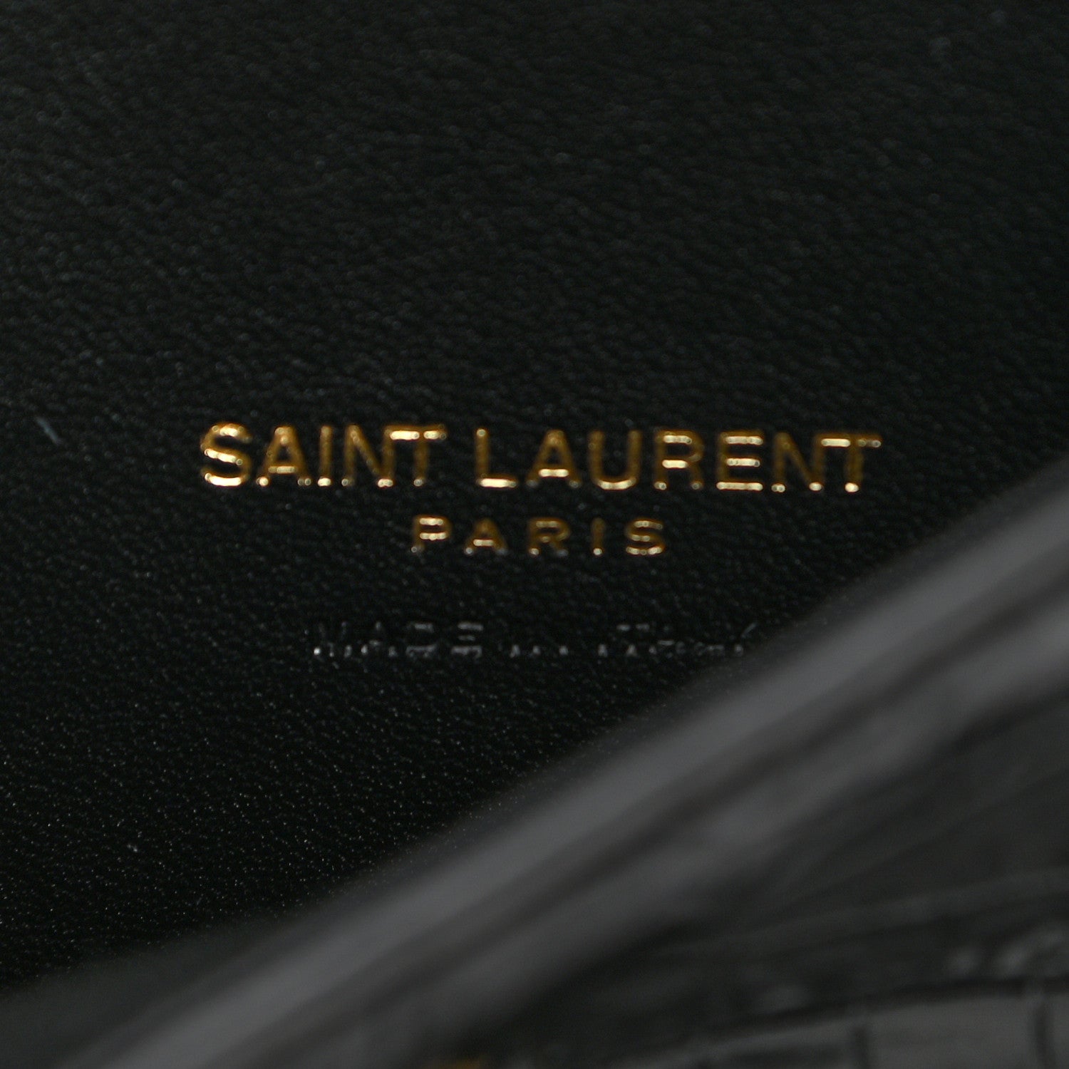 Saint Laurent Crocodile Embossed Calfskin Small Kaia Satchel Black 8 of 10