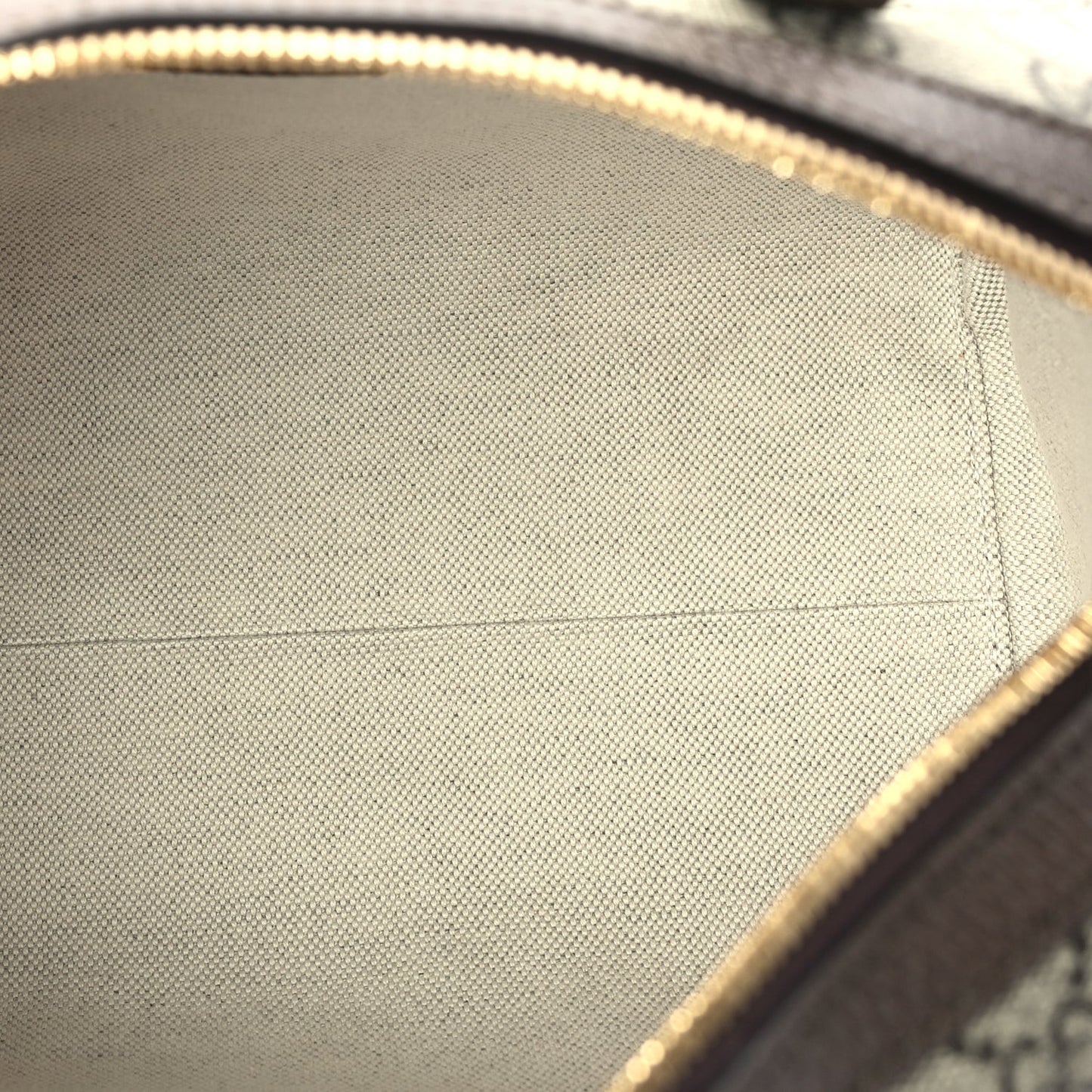 GG Supreme Monogram Web Small Ophidia Top Handle Bag Beige Ebony