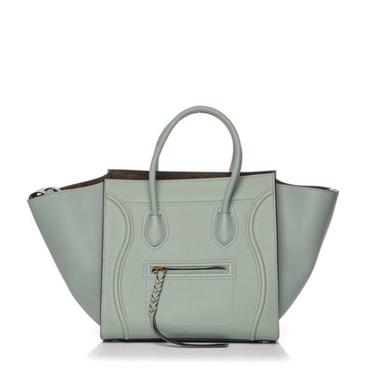 Celine Baby Grained Calfskin Medium Phantom Luggage Jade 1 of 7