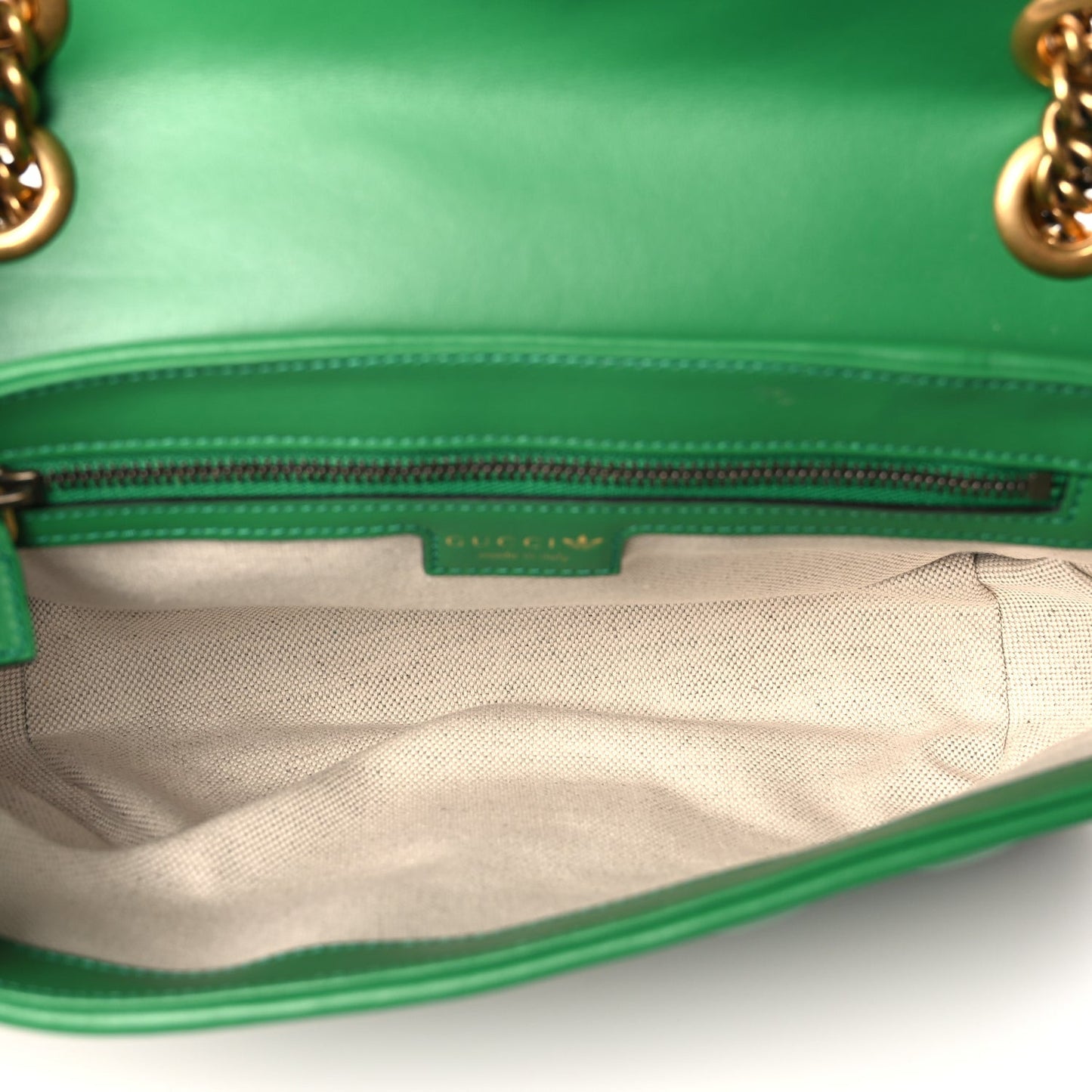X Adidas Calfskin Matelasse Small GG Marmont Shoulder Bag Green