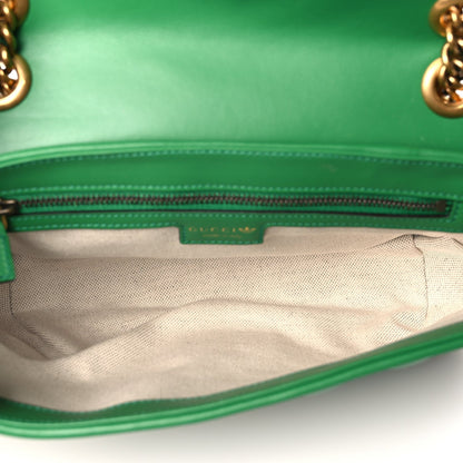 Gucci X Adidas Calfskin Matelasse Small GG Marmont Shoulder Bag Green 4 of 9