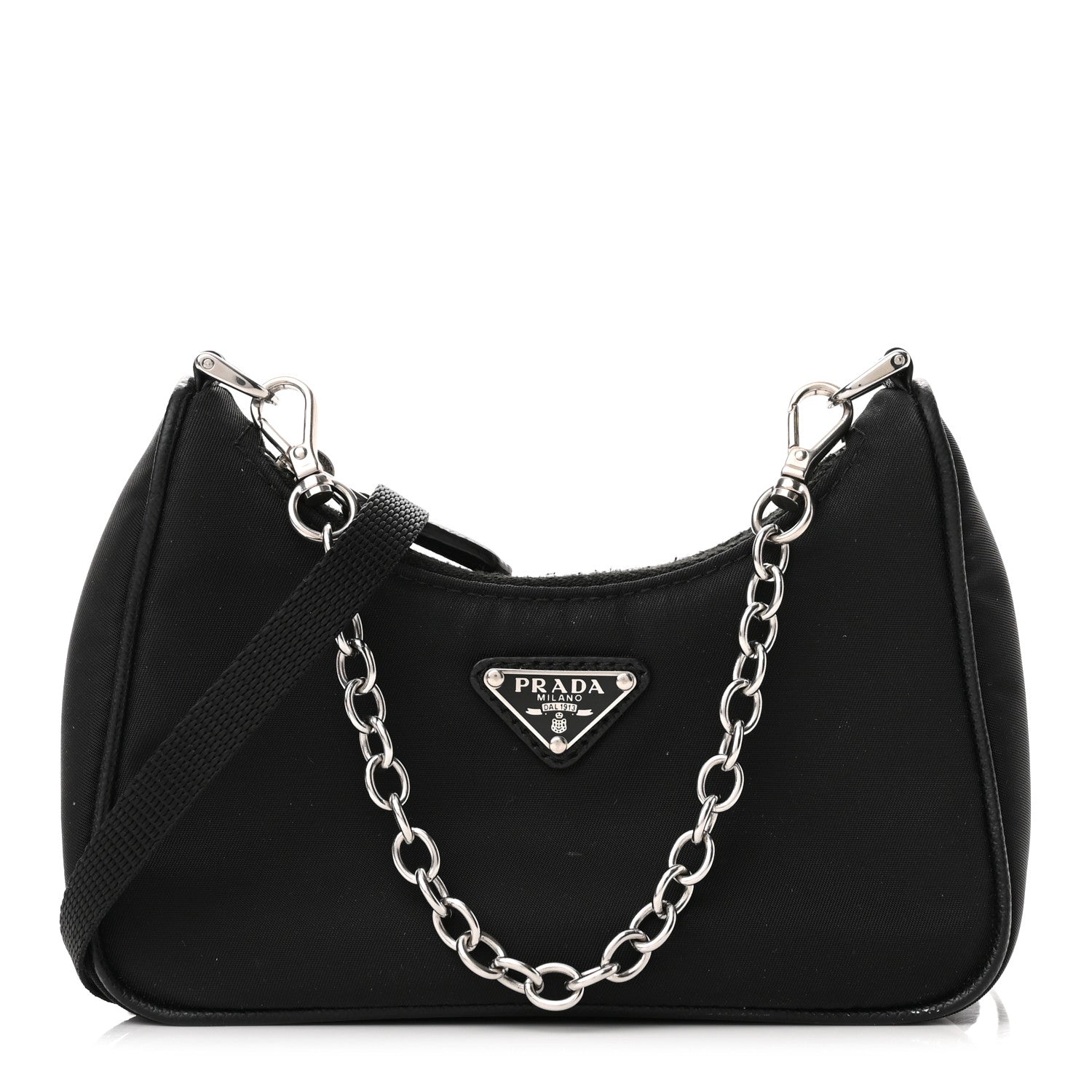 Prada Tessuto Nylon Mini Re-Edition 2000 Shoulder Bag Black 1 of 9