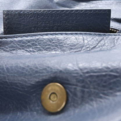 Balenciaga Agneau Classic Hardware Envelope Clutch Bleu Persan 7 of 7