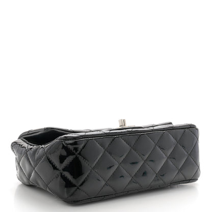 Chanel Patent Calfskin Quilted Mini Rectangular Flap Black 4 of 9