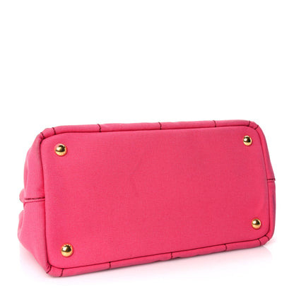 Prada Canapa Small Logo Tote Peonia Peonia 3 of 9