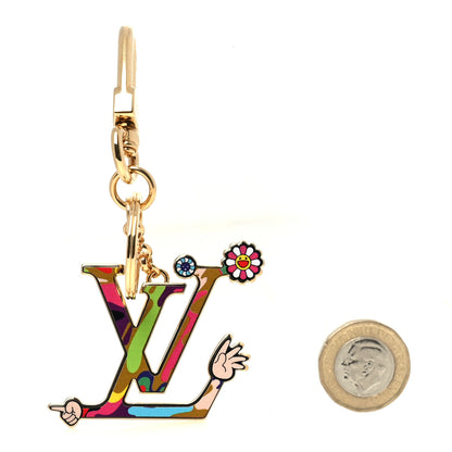 Louis Vuitton LV X TM Iconic Superflat Bag Charm Key Holder Multicolor 2 of 4