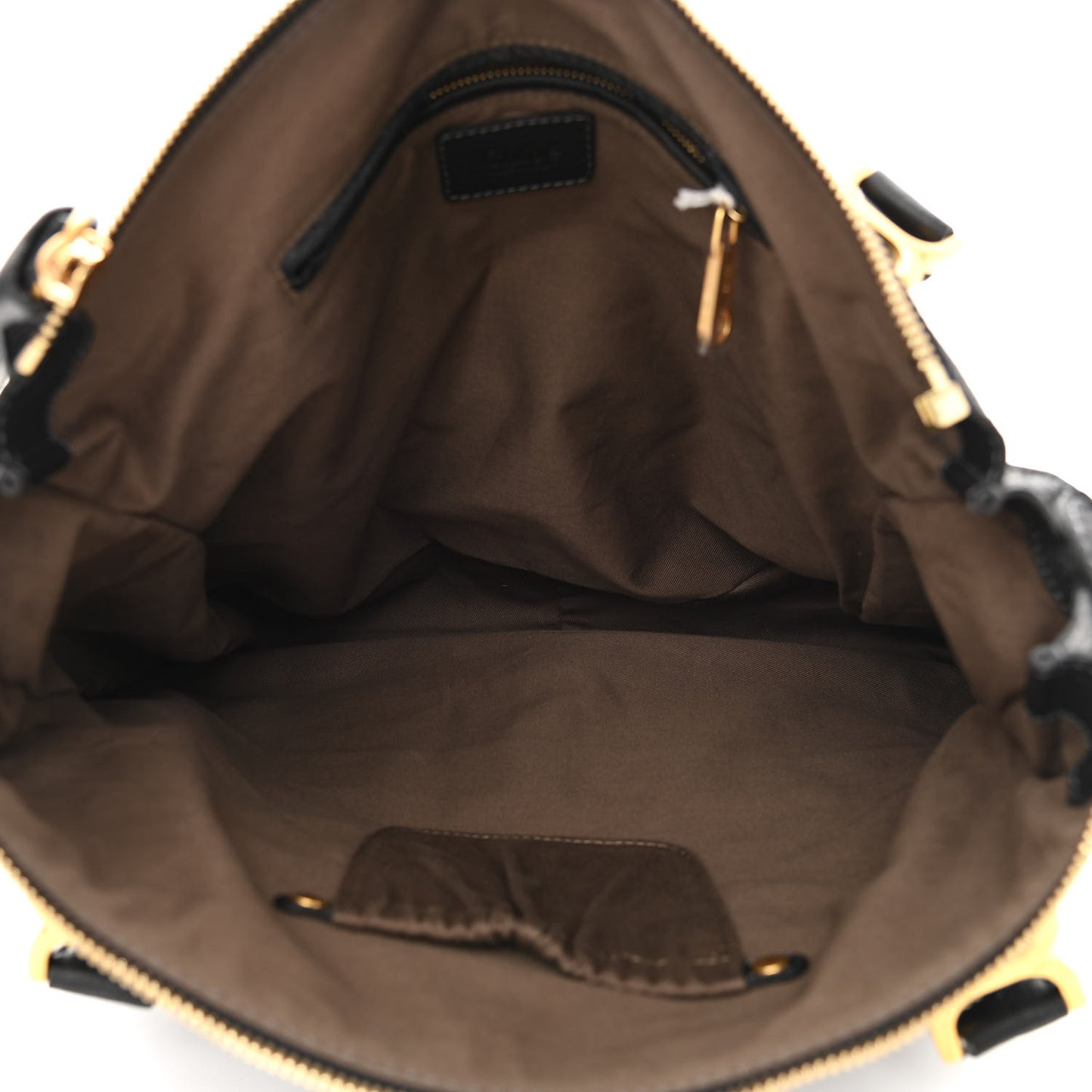 Calfskin Large Marcie Satchel Black