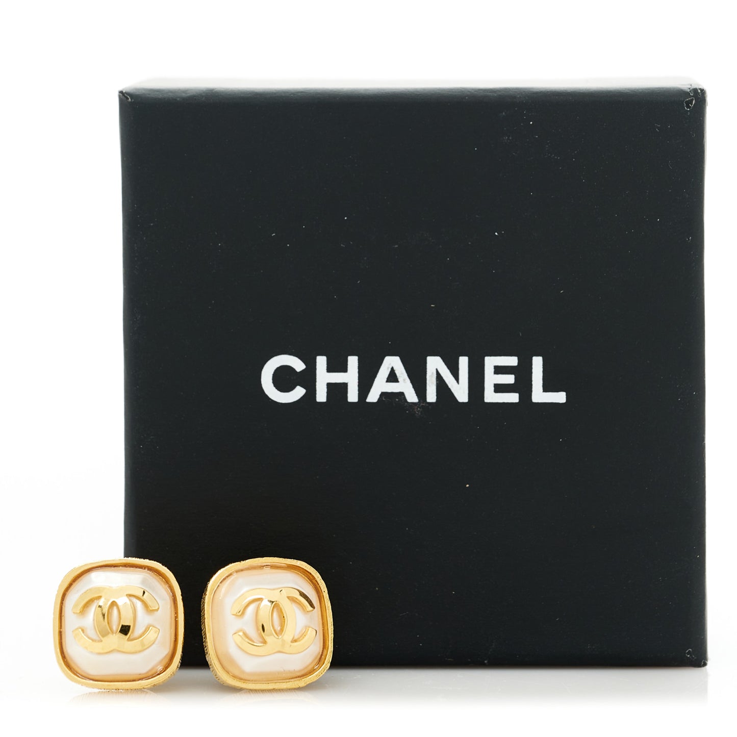 CC Square Earrings Gold