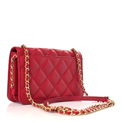 Chanel Calfskin Quilted Everyday Chic Single Flap Red 3 of 9