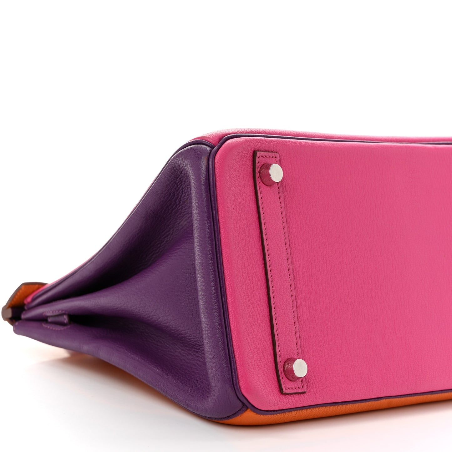 Chevre Horseshoe Birkin 30 Rose Shocking Violet Orange