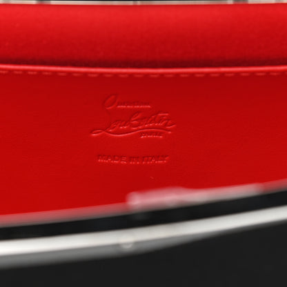 Christian Louboutin Satin Palmette Clutch Black 6 of 9