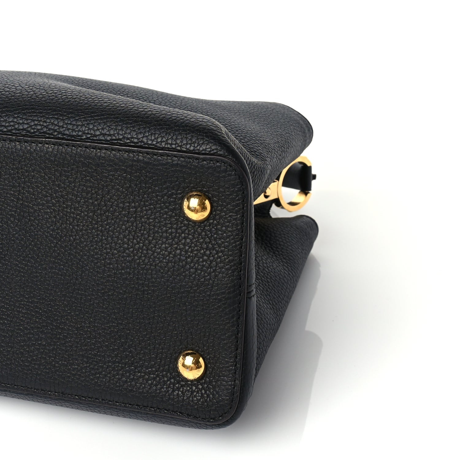 Louis Vuitton Taurillon Capucines MM  Black Fuchsia 8 of 8