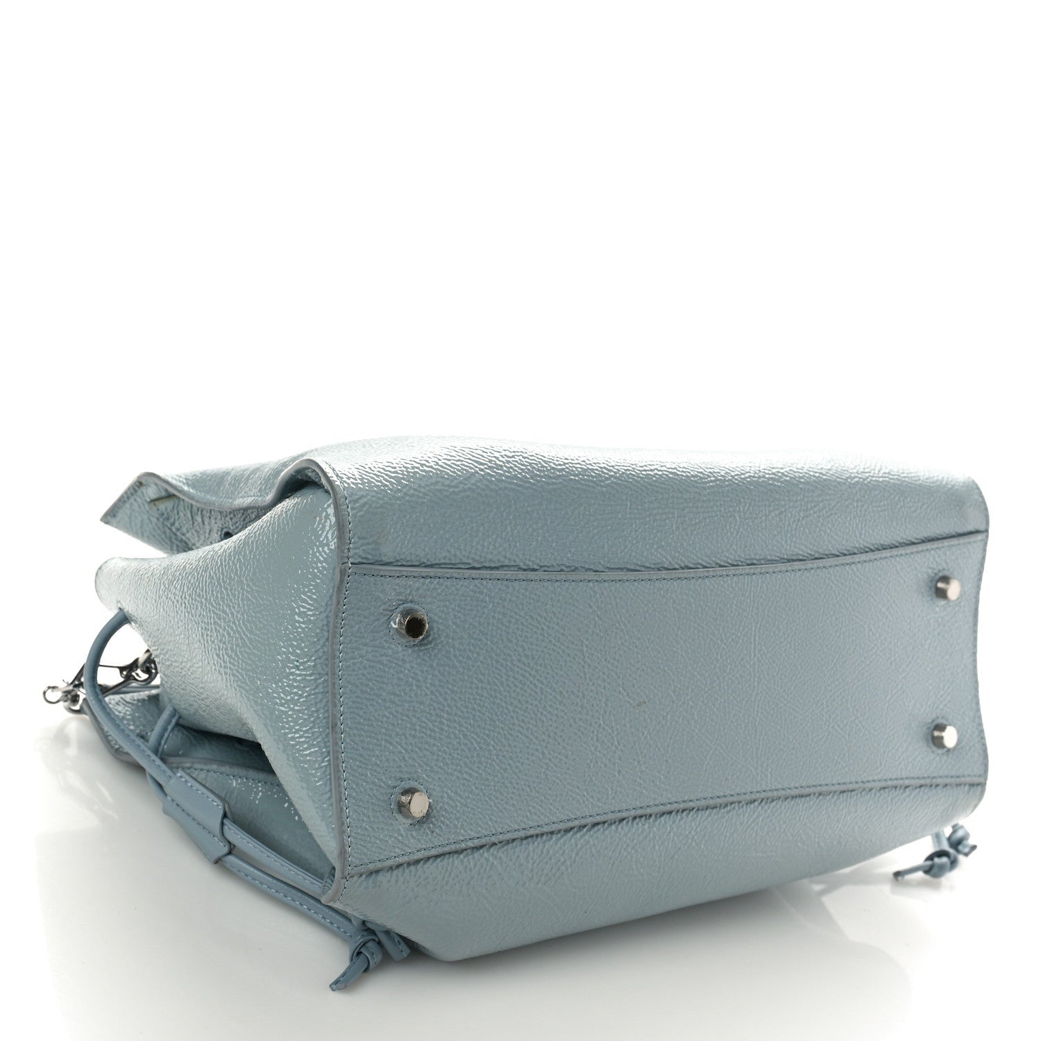 Mulberry MULBERRY Spongy Patent Iris Tote Cloud 4 of 7