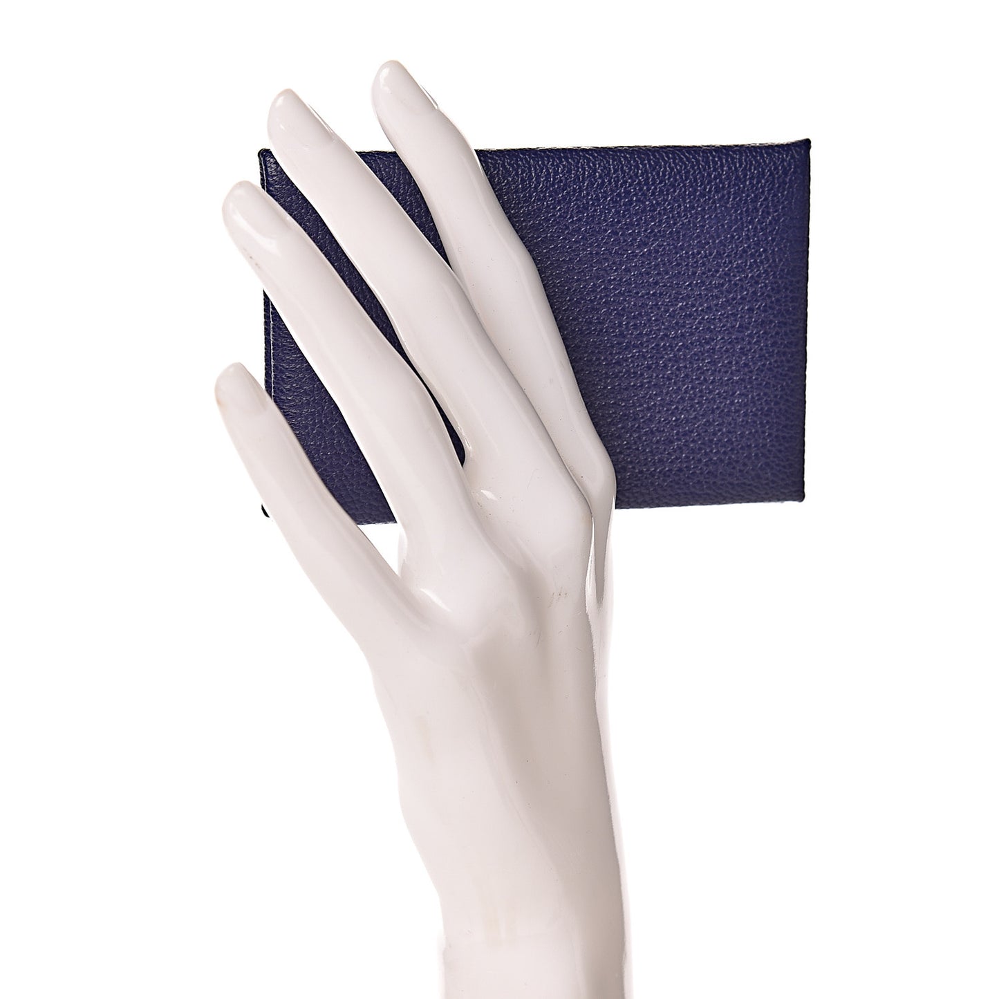 Chevre Mysore Calvi Card Case Bleu Encre