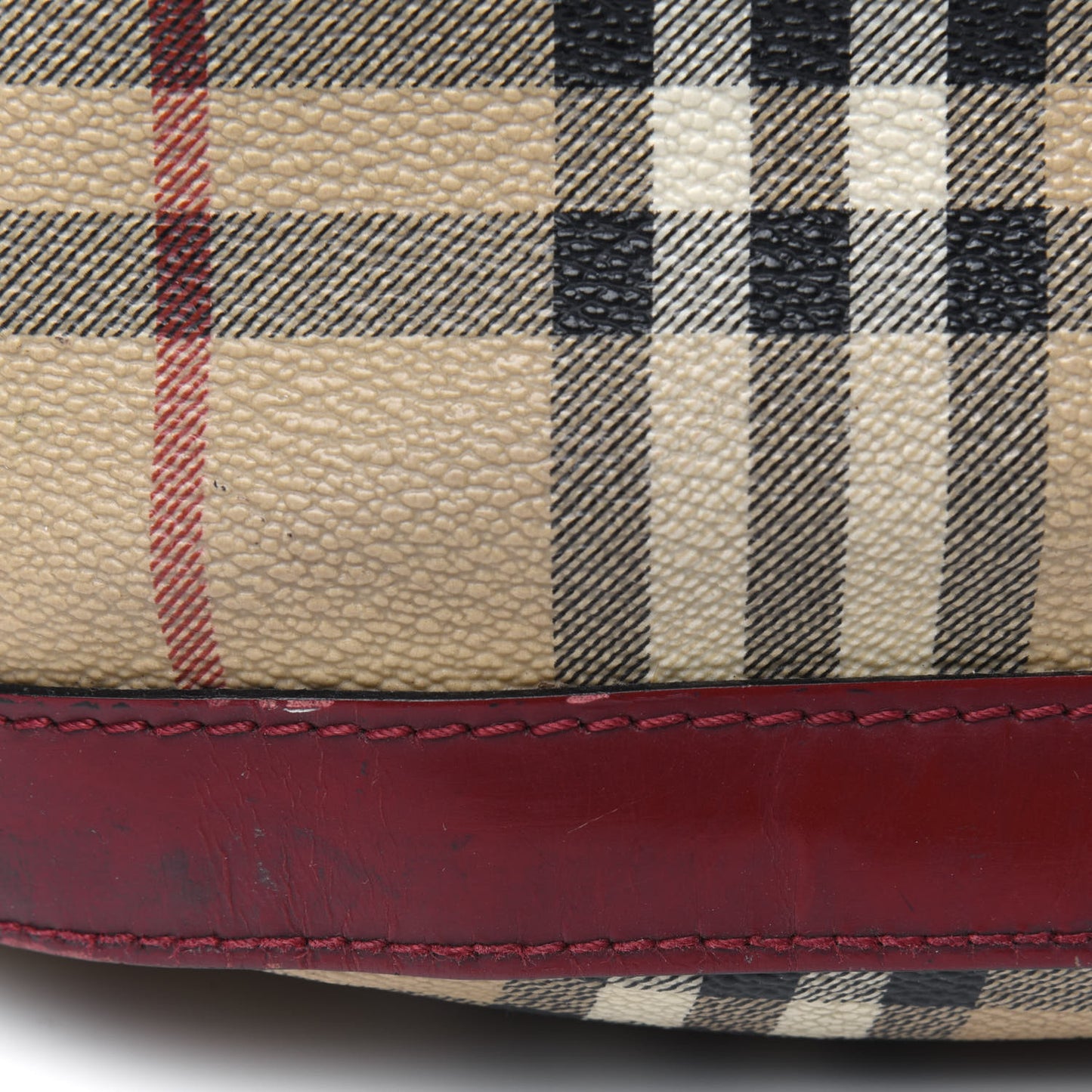 Haymarket Check Shoulder Bag Red