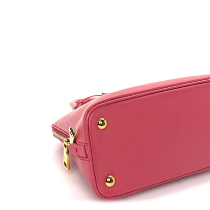 Prada Saffiano Vernice Small Promenade Tote  Peonia 7 of 8