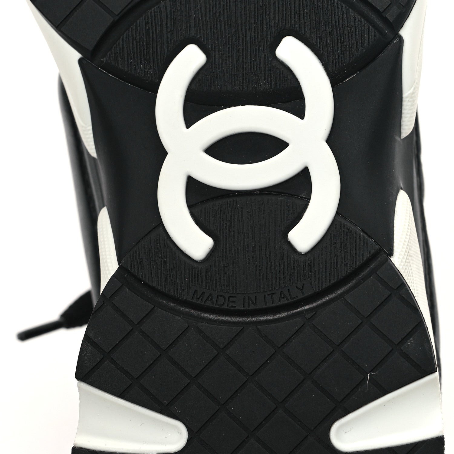 Chanel Calfskin CC Sneakers 36 Black 6 of 9