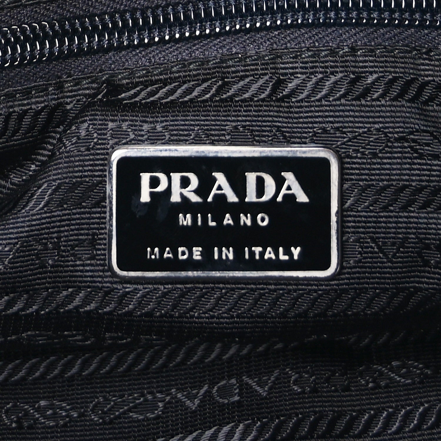 Prada Tessuto Nylon Saffiano Tote Black 5 of 8