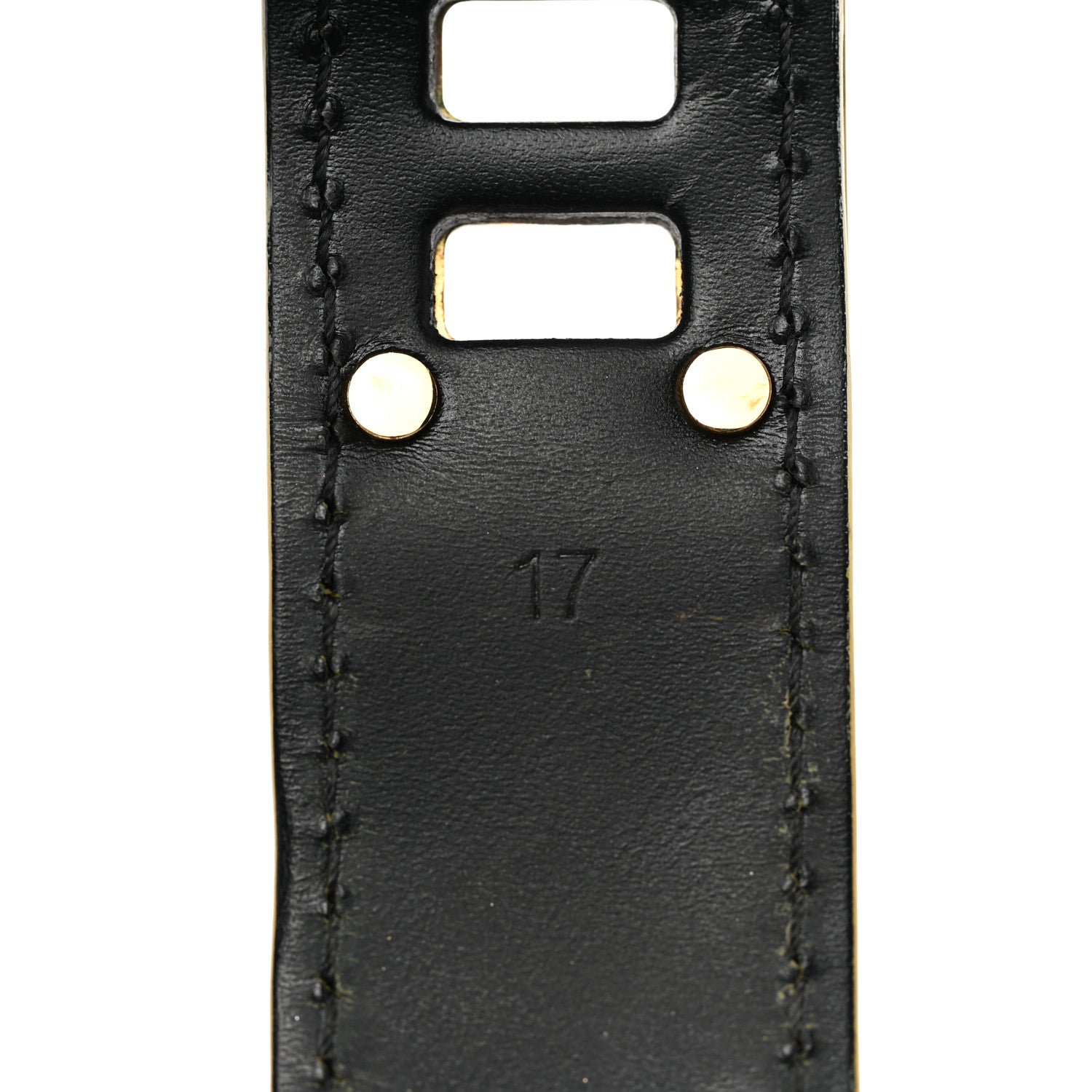 Louis Vuitton Chevre Suhali Turn Lock Bracelet 17 Black 6 of 6