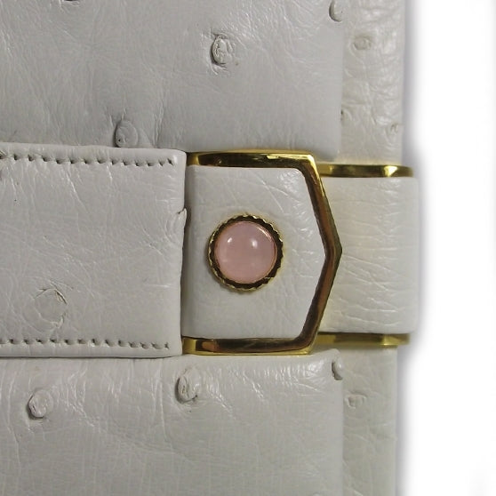 Judith Leiber Ostrich Evening Bag White 6 of 8