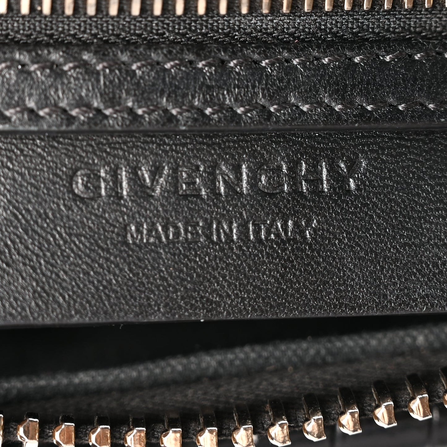 Calfskin Crocodile Embossed Mini Antigona Black