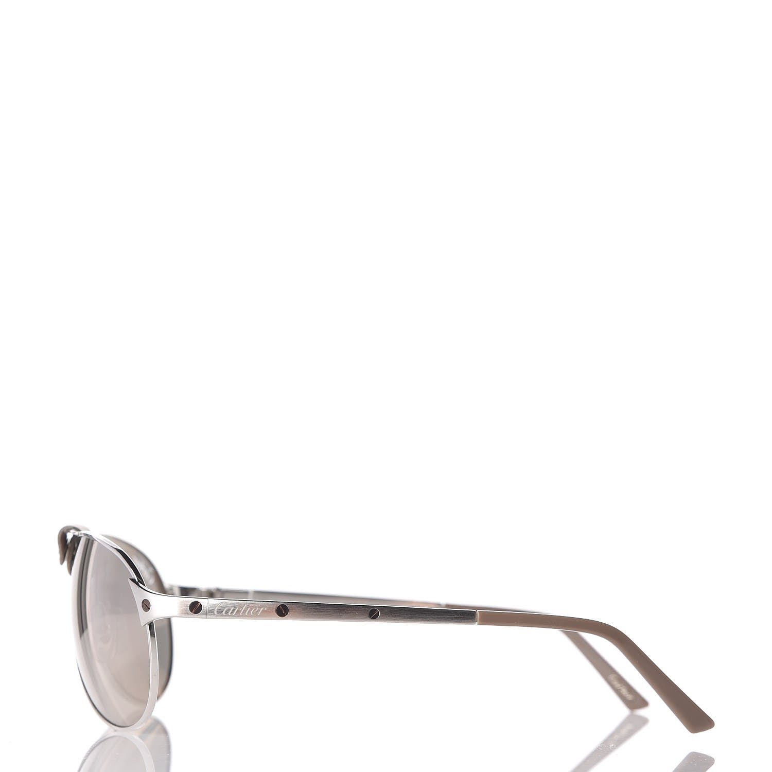 Cartier Santos Dumont Aviator Sunglasses Silver 3 of 7
