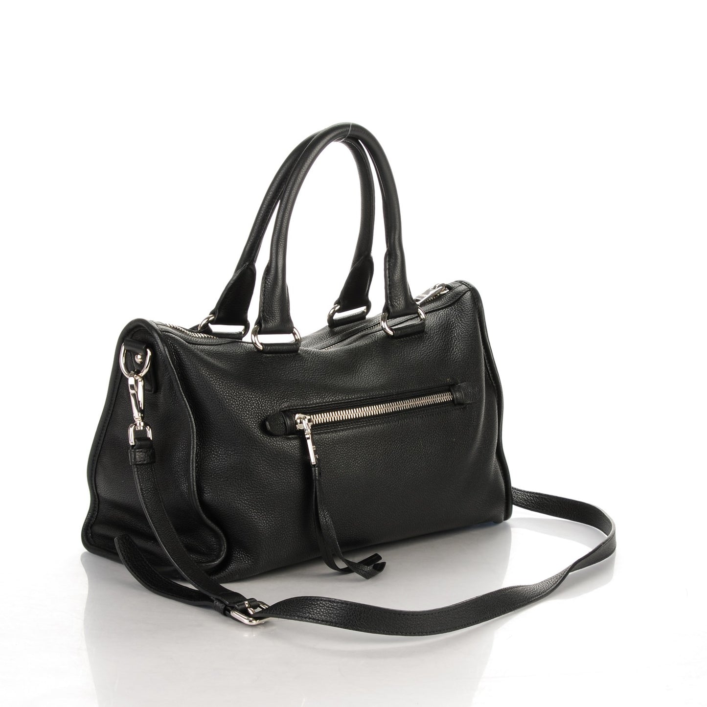 Vitello Phenix Shoulder Bag Nero Black