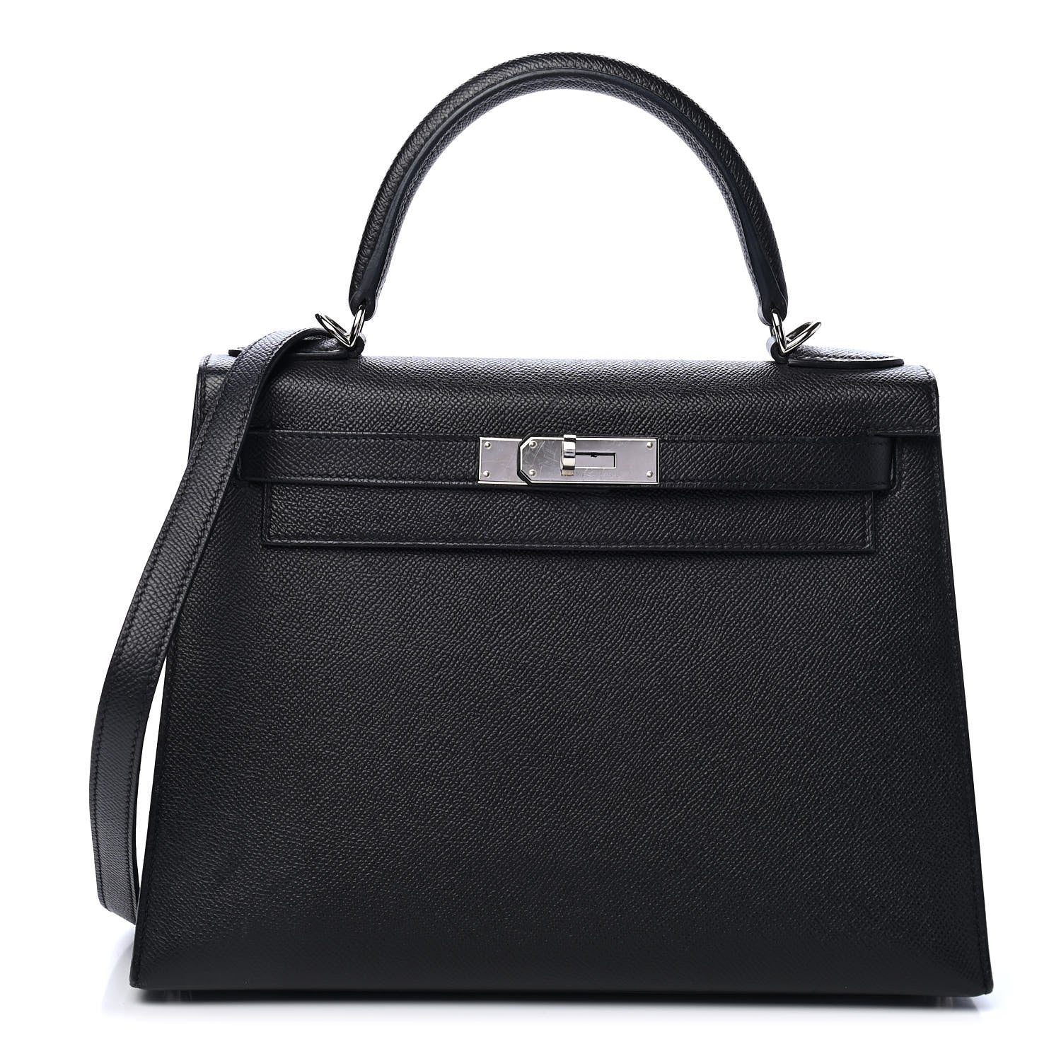 Hermes Epsom Kelly Sellier 28 Black 1 of 7