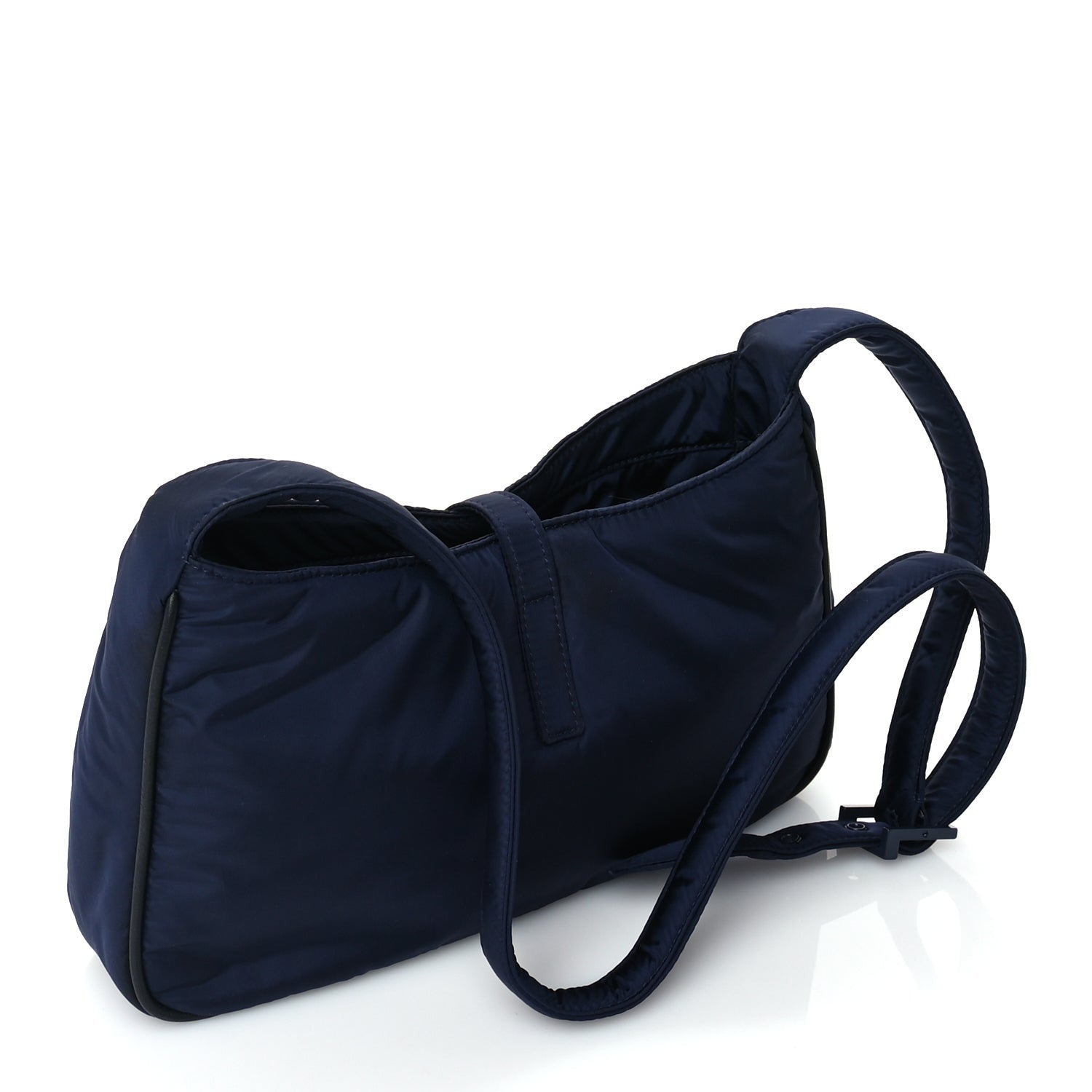 Saint Laurent Econyl Nylon Le 5 A 7 Hobo  Navy 2 of 8