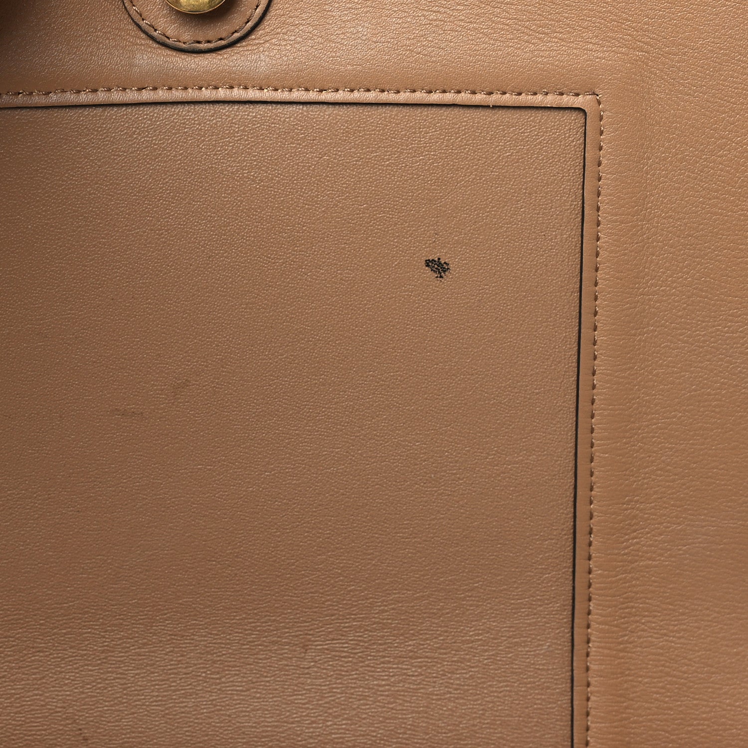 Celine Shiny Smooth Calfskin Medium Frame Shoulder Bag Tan Optic White 9 of 12