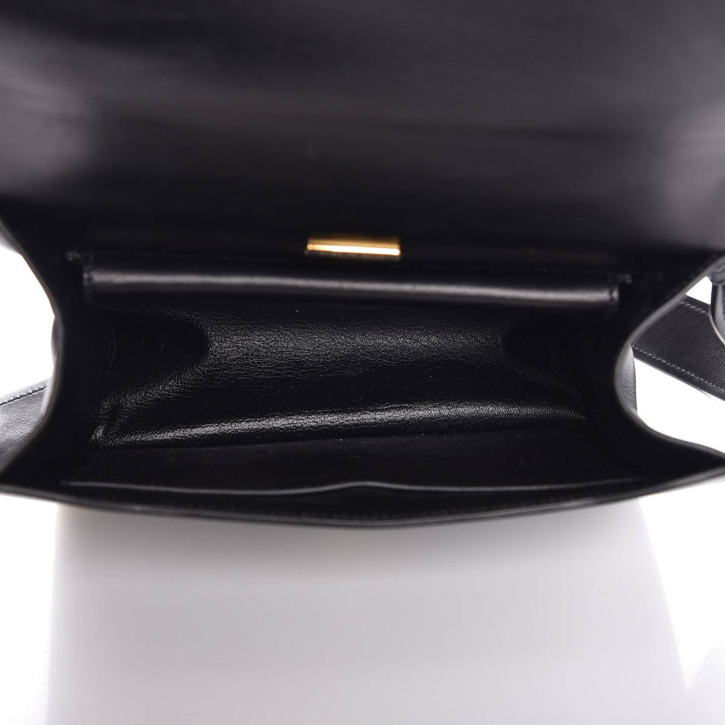 City Calf Saffiano Animalier Top Handle Bag Black