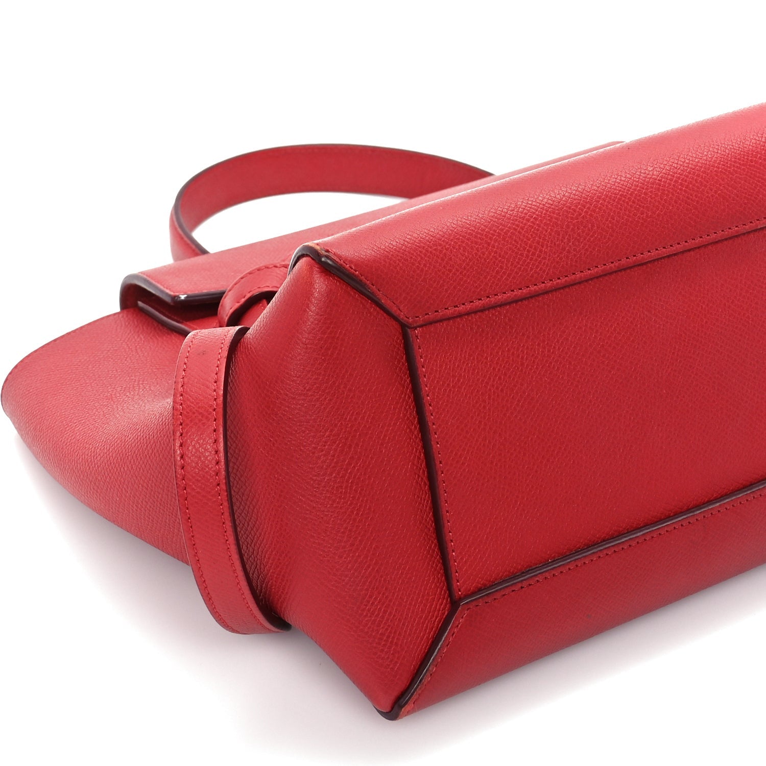 Celine Grained Calfskin Micro Belt Bag Coquelicot 7 of 8
