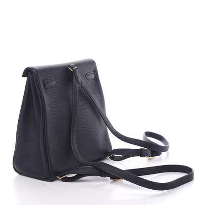Hermes Taurillon Clemence Kelly Ado Backpack Bleu Nuit 2 of 10