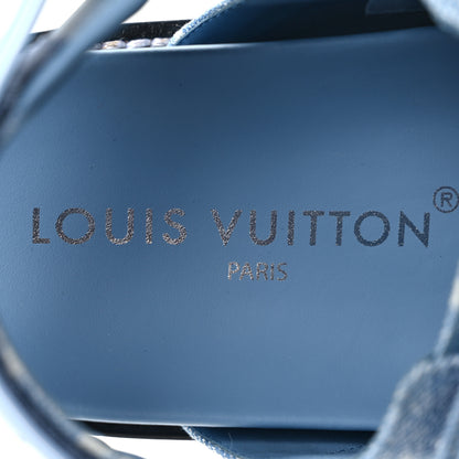 Louis Vuitton Monogram Denim Paseo Flat Comfort Sandals 39 Light Blue 7 of 8