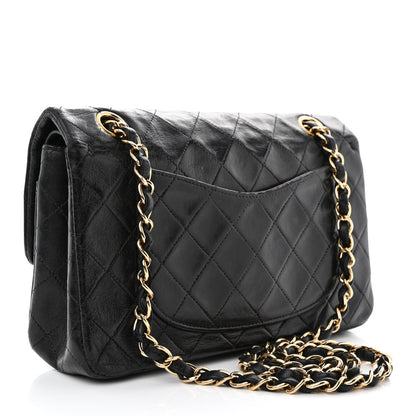 Chanel Lambskin Quilted Small Double Flap Black 3 of 18