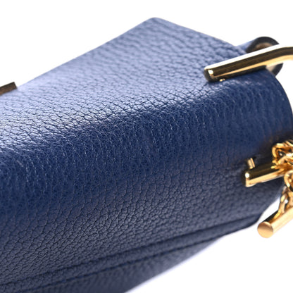 Chloe Grained Lambskin Mini Drew Shoulder Bag Royal Navy 6 of 6